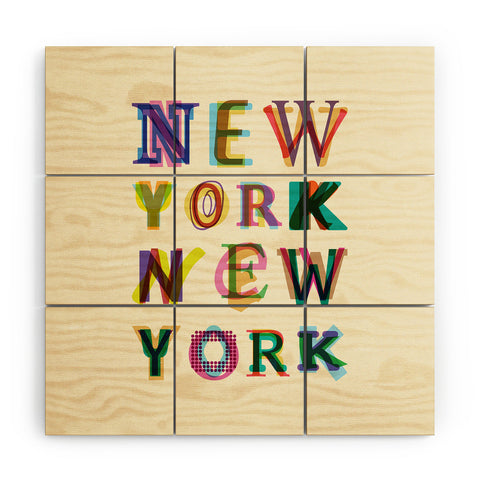 Fimbis New York New York Wood Wall Mural