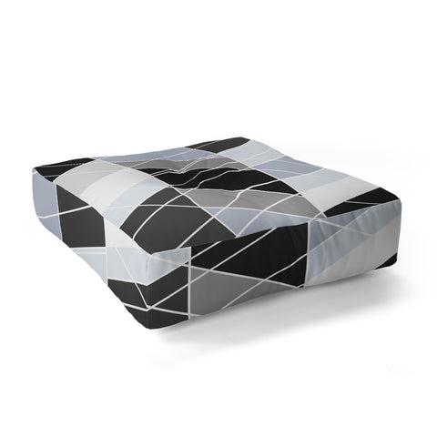 Fimbis Nordic Slant Geometric Floor Pillow Square