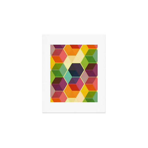 Fimbis Retro Hexagonzo Art Print