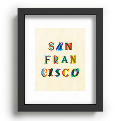 Fimbis San Francisco Typography Recessed Framing Rectangle