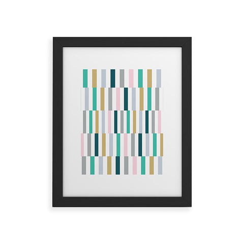Fimbis Scandi Stripes Framed Art Print