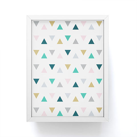 Fimbis Scandi Triangles Framed Mini Art Print