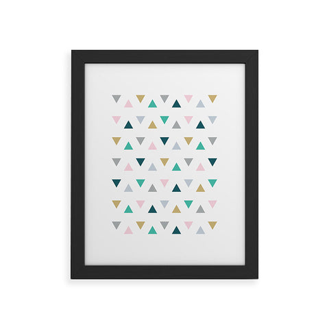 Fimbis Scandi Triangles Framed Art Print