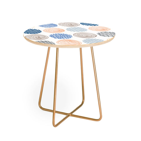 Fimbis Scribble Circles 1 Round Side Table
