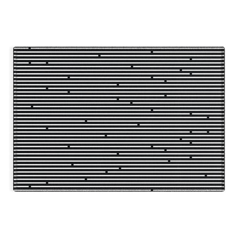 Fimbis Ses Black and White Outdoor Rug