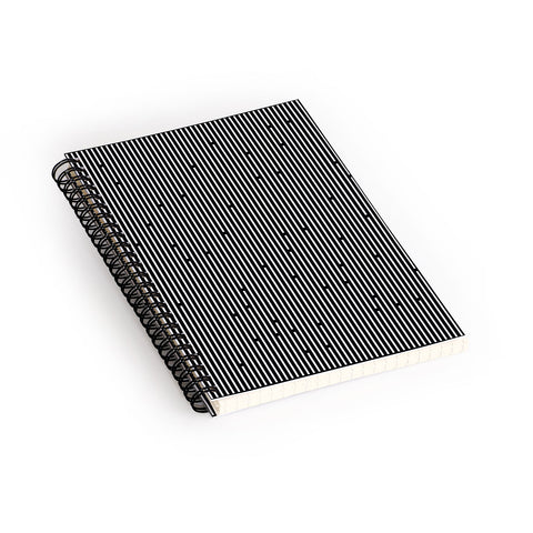 Fimbis Ses Black and White Spiral Notebook