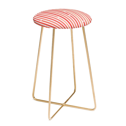 Fimbis Ses Living Coral Counter Stool