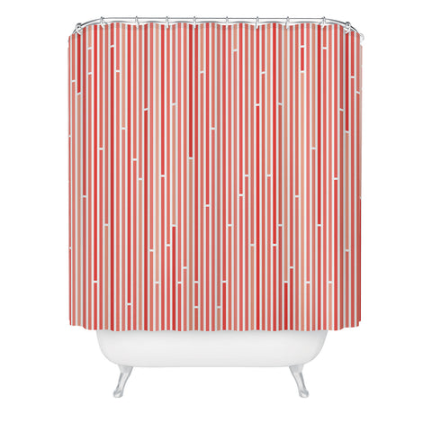 Fimbis Ses Living Coral Shower Curtain