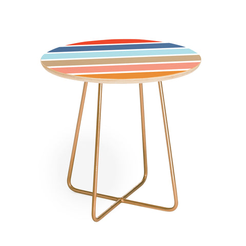 Fimbis Six Stripes Round Side Table