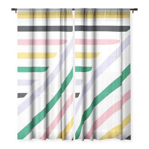 Fimbis Spring in Stripes Sheer Non Repeat