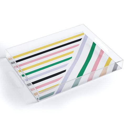 Fimbis Spring in Stripes Acrylic Tray