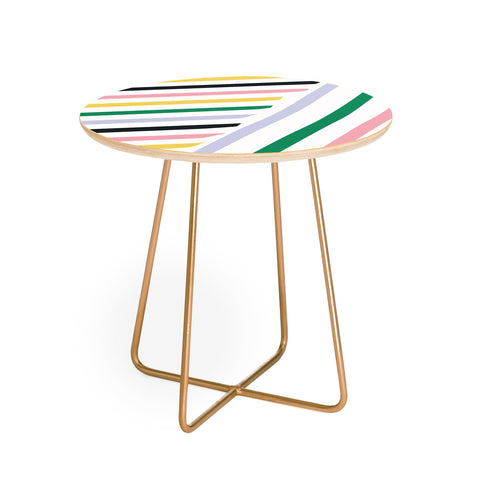 Fimbis Spring in Stripes Round Side Table