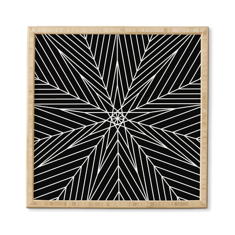Fimbis Star Power Black and White Framed Wall Art