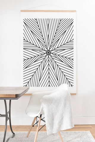 Fimbis Star Power Black and White 2 Art Print And Hanger