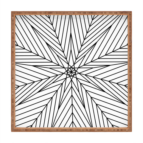 Fimbis Star Power Black and White 2 Square Tray