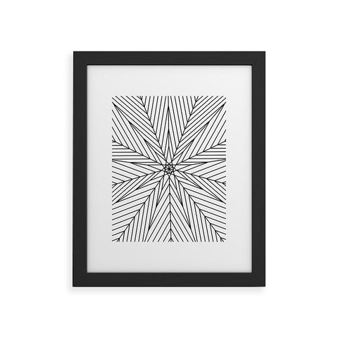 Fimbis Star Power Black and White 2 Framed Art Print