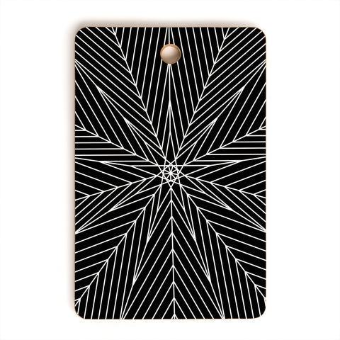 Fimbis Star Power Black and White Cutting Board Rectangle