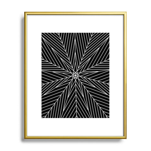 Fimbis Star Power Black and White Metal Framed Art Print