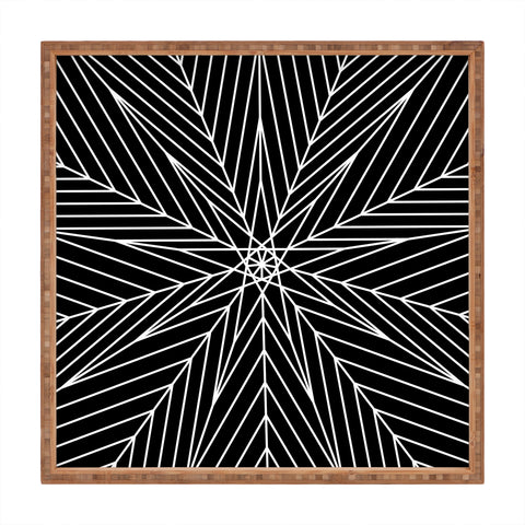 Fimbis Star Power Black and White Square Tray