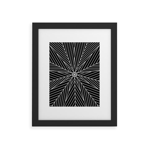 Fimbis Star Power Black and White Framed Art Print