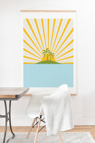 Fimbis Summer Sun Art Print And Hanger