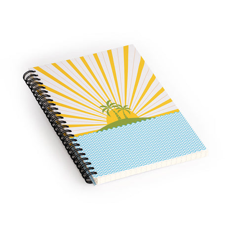 Fimbis Summer Sun Spiral Notebook