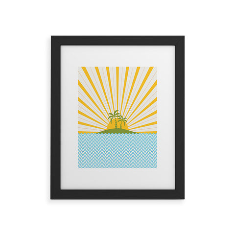 Fimbis Summer Sun Framed Art Print