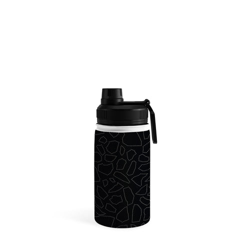 Fimbis Terrazzo Dash Black and White Water Bottle