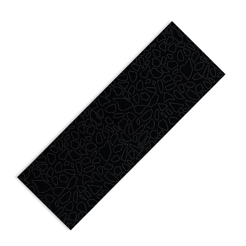 Fimbis Terrazzo Dash Black and White Yoga Mat