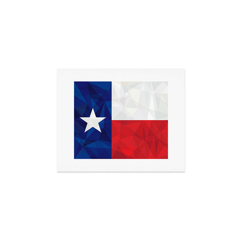 Fimbis Texas Geometric Flag Art Print