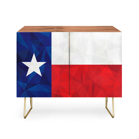 Fimbis Texas Geometric Flag Credenza