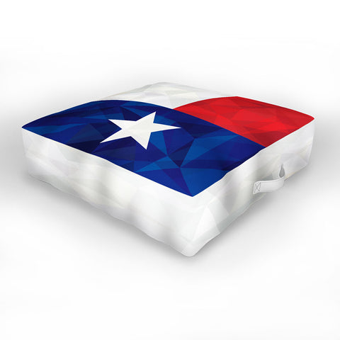 Fimbis Texas Geometric Flag Outdoor Floor Cushion