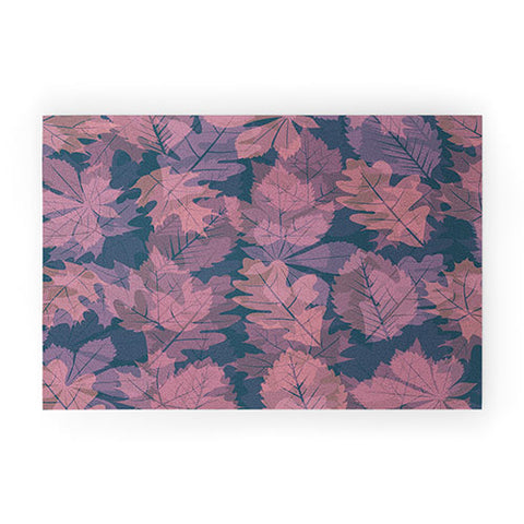 Fimbis Twilight Leaves Welcome Mat