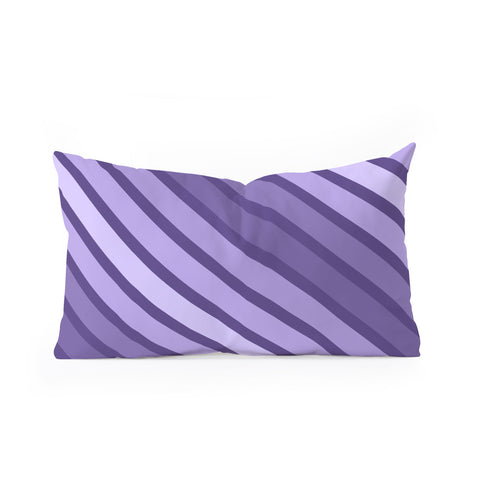 Fimbis Violet Celebration Oblong Throw Pillow