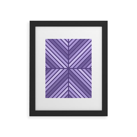 Fimbis Violet Celebration Framed Art Print