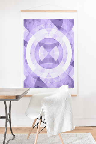Fimbis Violet Circles Art Print And Hanger