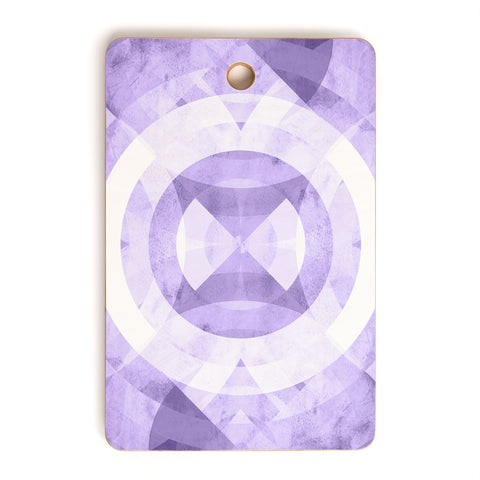 Fimbis Violet Circles Cutting Board Rectangle