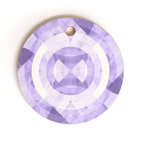 Fimbis Violet Circles Cutting Board Round