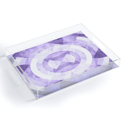 Fimbis Violet Circles Acrylic Tray