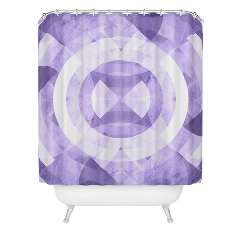 Fimbis Violet Circles Shower Curtain
