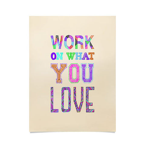 Fimbis Work On What You Love Poster