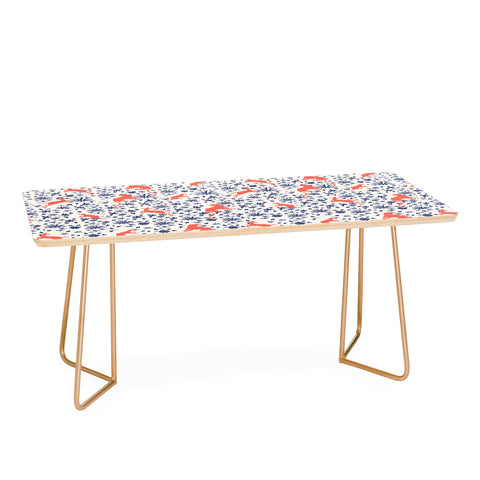 Florent Bodart Animals and Plants Pattern Coffee Table