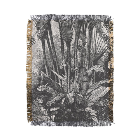 Florent Bodart Aster Palms in Water Throw Blanket