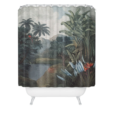 Florent Bodart Aster Tropical Lake Shower Curtain