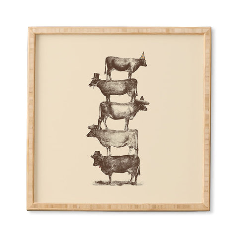 Florent Bodart Cow Cow Nuts Framed Wall Art