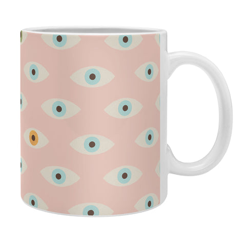 Florent Bodart Hundred Eyes Pink Coffee Mug