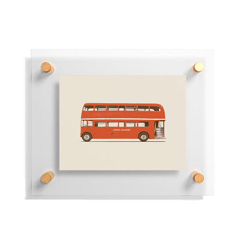 Florent Bodart London Bus Floating Acrylic Print