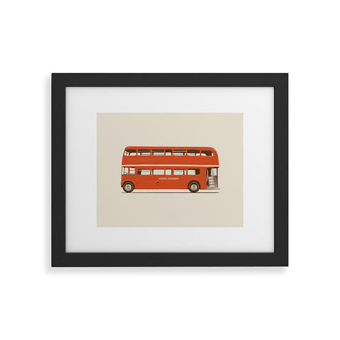 Florent Bodart London Bus Framed Art Print