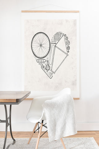 Florent Bodart Love Bike Art Print And Hanger