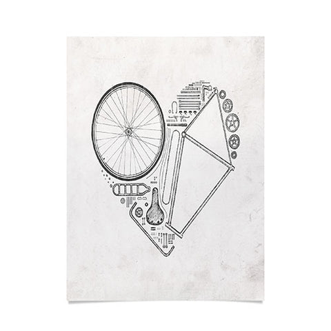 Florent Bodart Love Bike Poster